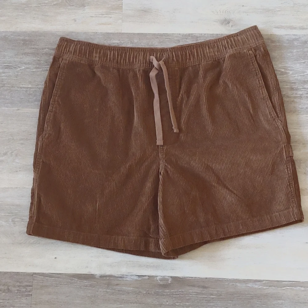 NWOT Original Use Men's Corduroy Shorts Brown Size L